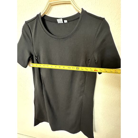 Gap Maternity Nursing Dress – XS Ponte Knit Side Zip – Black Stretch Work/Casual - Picture 8 of 9